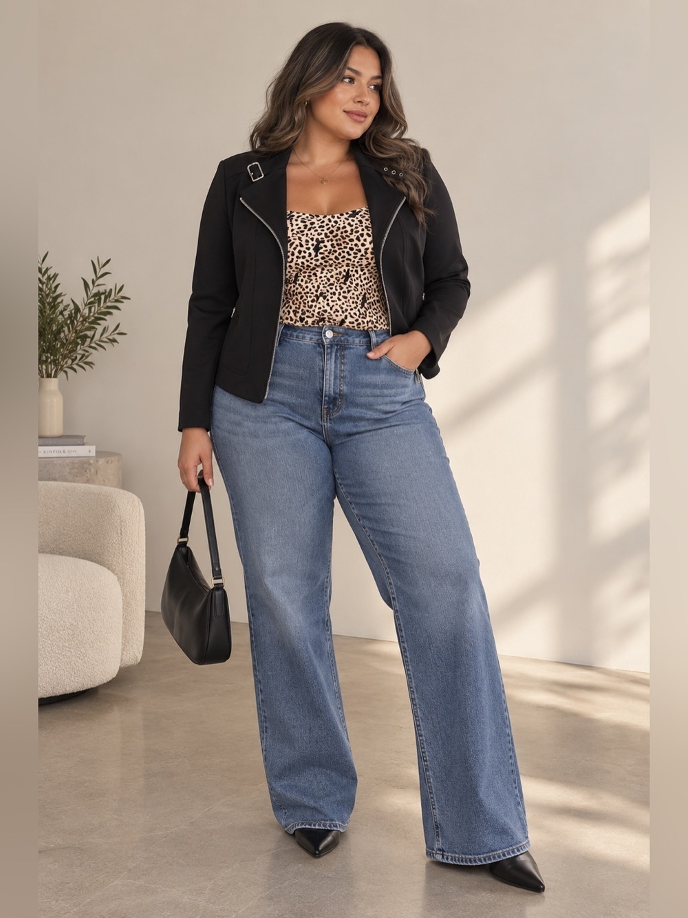 NWOT Torrid Black Ponte Moto Jacket